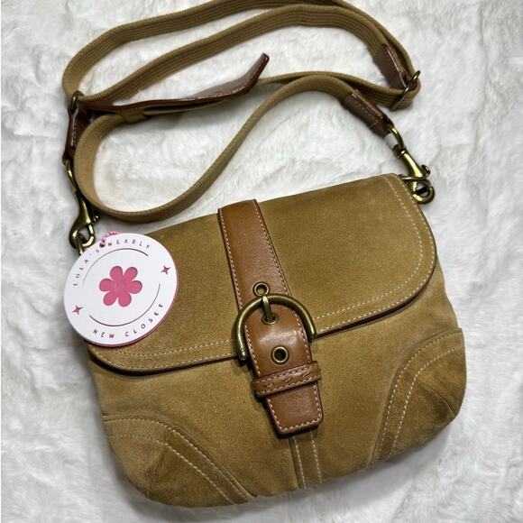 y2k COACH Vintage Soho Flap 4743 Shoulder Bag Crossbody - Picture 1 of 11